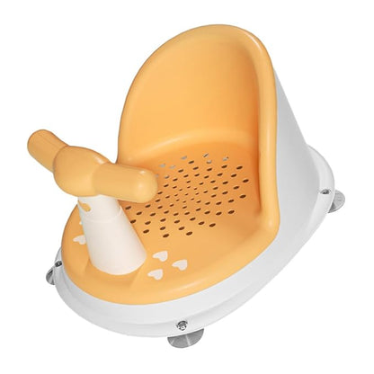 Generic Ergonomic Bath Seat with Anti-Slip Support for Newborns and PP TPE Material Sitting Bath Seat for Tub Safety and Comfort During Bathing Playing Feeding