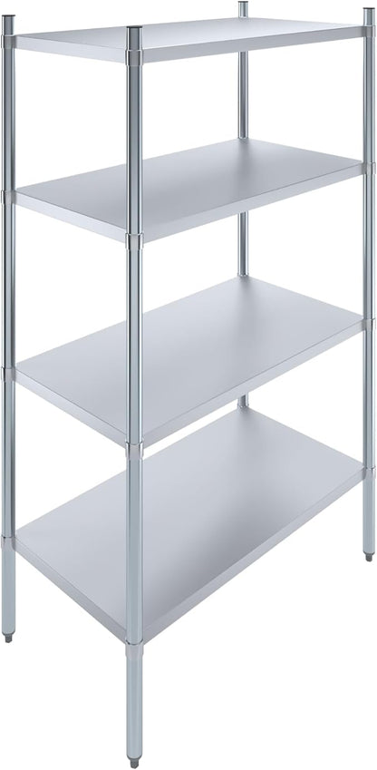 AmGood 4 Tier Galvanized Steel Dry Storage Unit. 24 in. x 43 in. x 72 in.