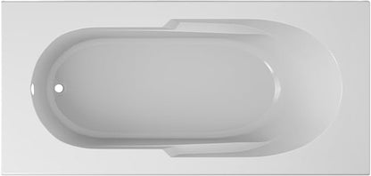 Jacuzzi SIGNATURE Acrylic Drop-In Bathtub, Soaking Sanctuary, Slip Resistant, Left Drain Placement, 72" (L) x 36" (W), Rectangle, 3-Tile Flange, White