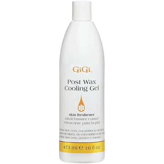 GiGi Post Waxing Cooling Gel - Soothing After Wax Treatment, Skin Freshener & Moisturizer for Smooth Skin, 16 fl. oz.