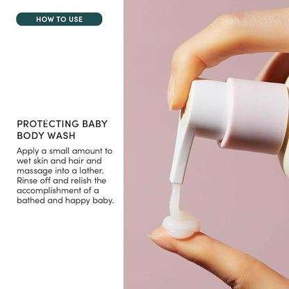 Evereden Protecting Baby Body Wash and Shampoo 8.5 oz. | Clean & Gentle Baby Care | Non-toxic & Fragrance Free
