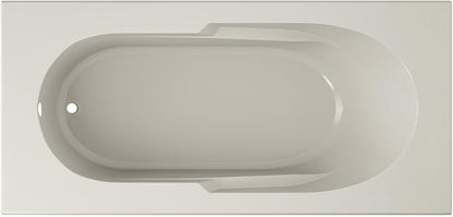 Jacuzzi SIGNATURE Acrylic Drop-In Bathtub, Jet Massage Tub, Slip Resistant, Right Drain Placement, 72" (L) x 36" (W), Rectangle, Oyster