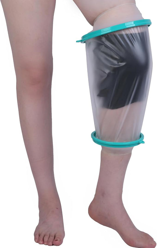 Cast Covers for Shower Leg, Waterproof Cast Cover for Showering, Knee Surgery Recovery Equipment, Waterproof Knee Brace, Knee (Diameter - 7.9")
