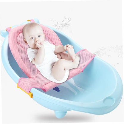 Baby Bath Seat Support Net Bathtub Shower Mesh Non Slip Adjustable for Newborn Infant