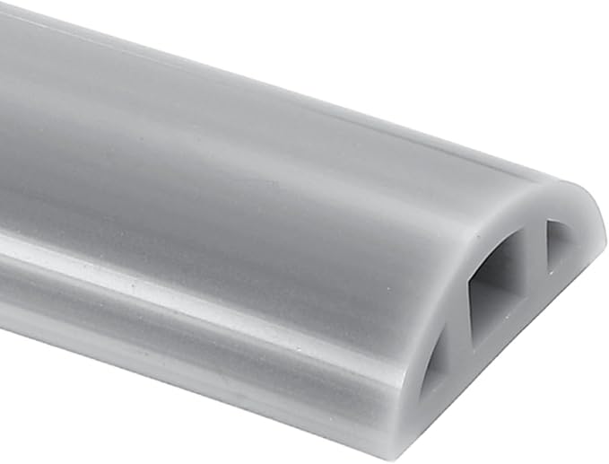 uxcell Shower Water Barrier, 98" Silicone Splash Guard Shower Water Stopper Retention System for Bathtub Sink Washing Machine Dry and Wet Separation, 1.18"W x 0.47"H, Gray