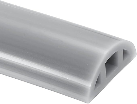 uxcell Shower Water Barrier, 67" Silicone Splash Guard Shower Water Stopper Retention System for Bathtub Sink Washing Machine Dry and Wet Separation, 1.18"W x 0.47"H, Gray
