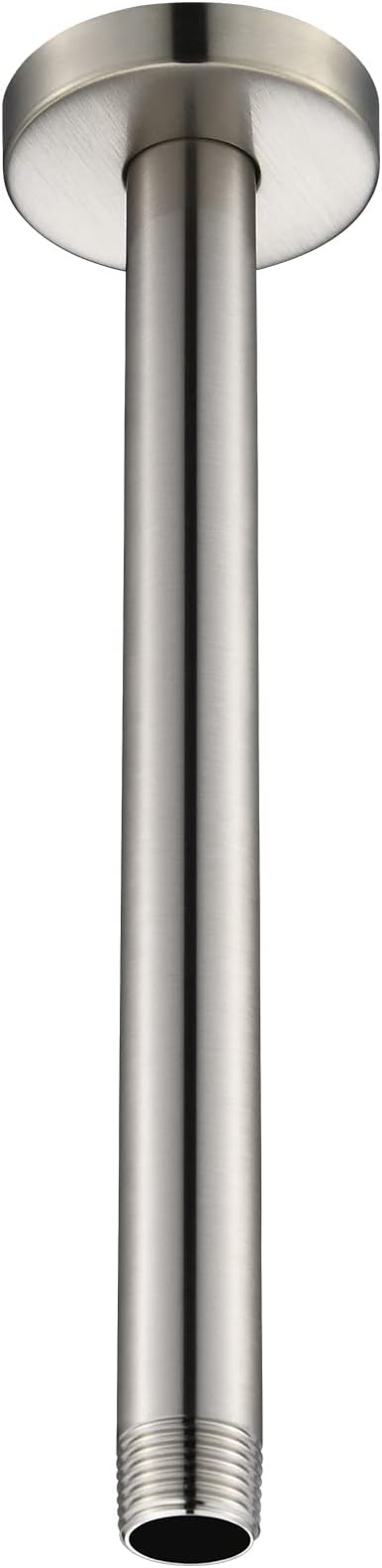 Celling Mounted Extention Stainless Steel High Density Thickened Thread Shower Arm and Shower Arm Flange for U4999-SS 10-inch, Brilliance Stainless