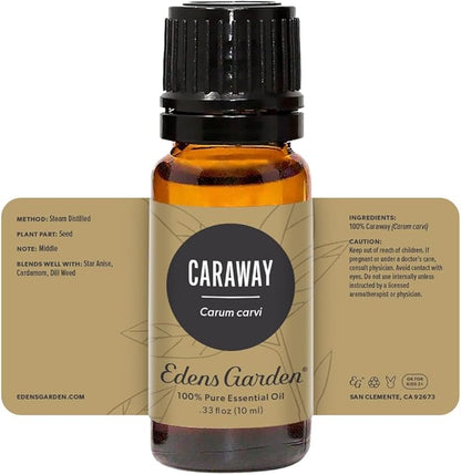 Edens Garden Caraway Essential Oil- 100% Pure Premium Grade, Undiluted, Natural, Therapeutic, Aromatherapy, The Best for Diffuser, Skin, Laundry, Humidifiers 10 ml (.33 fl oz)