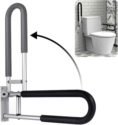 Handicap Grab Bars Rails 23.6 Inch Toilet Handrails Bathroom Safety Bar Hand Support Rail Handicapped Handrail Accessories for Seniors Elderly Disabled Mounted Bath Grips