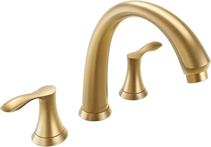 Lava Odoro 2-Handle Widespread Roman Tub Faucet, Bronze Gold Tub Faucet, Brass Roman Bathtub Faucet, Tub Filler, Valve Included, TF405-BB