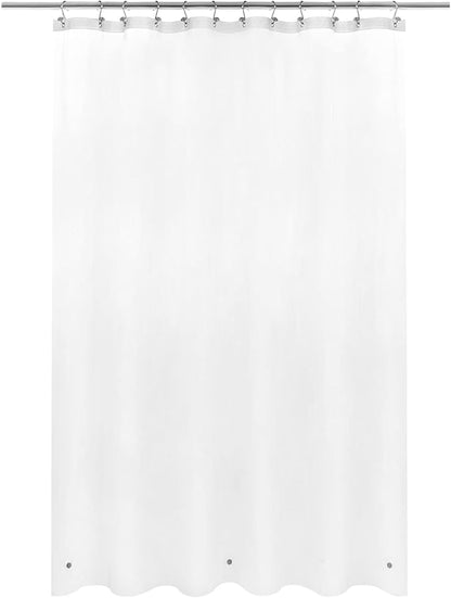 Barossa Design Frosted Shower Curtain Liner - Premium PEVA Shower Liner for Bathroom, BPA & PVC Free, No Chemical Smell, Lightweight Bath Curtain with 3 Magnets, Metal Grommets - Frost, Standard Size