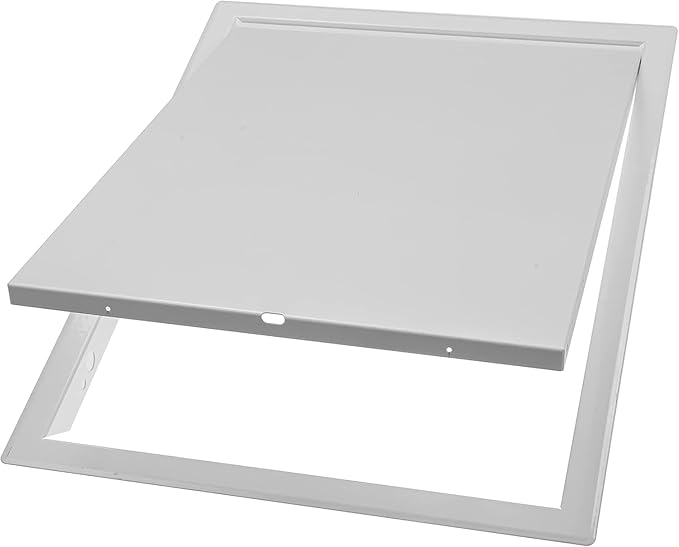 Vent Systems 16" x 12" Inch White Galvanized Steel Access Panel – Durable Access Door for Drywall, Wall or Ceiling – Easy Service Panel for Plumbing, Electrical, HVAC, and Maintenance Openings