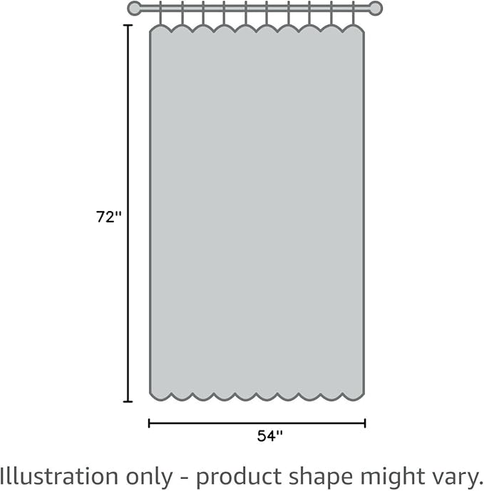 AooHome Eva Clear 54x72 Inches Shower Curtain Liner, See Through Clear 8G Bathroom Shower Curtain, Narrow Shower Liner, Heavy Duty, Water Repellent, Rust Proof Grommets