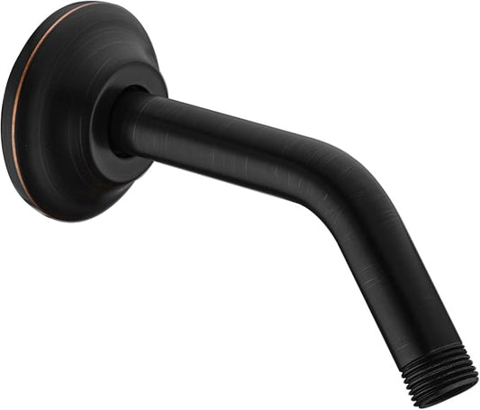 BESTILL Wall Mounted 6 Inch Extension Shower Head Arm, Shower Arm and Flange Included, Oil Rubbed Bronze
