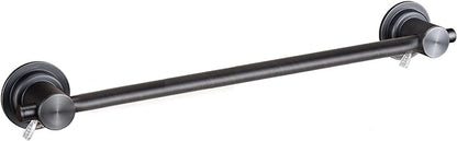 JiePai Suction Cup Towel Bar 24 Inch Oil Rubbed Bronze,Removable Modern Vacuum Suction Towel Holder for Bathroom Door Adhesive Towel Bar Suction Towel Rack Holde