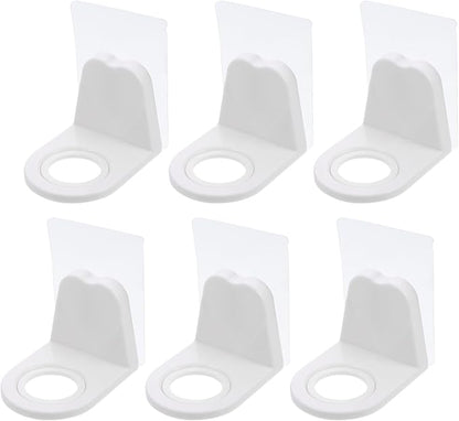 10Pcs Adhesive Hanging Storage Rack Wall-Mounted Shower Gel Bottle Holder Multi-Purpose Bathroom Hook Rack for Shower Accessories Organizer
