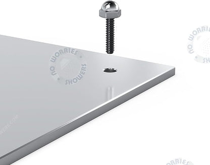 Bondi Silver ADA 316 Marine Grade Stainless Steel Outdoor Shower Panel-No Rust! Perfect for Swimming Pools. Hot & Cold Water Connections! Wall-Mounting & Freestanding Options