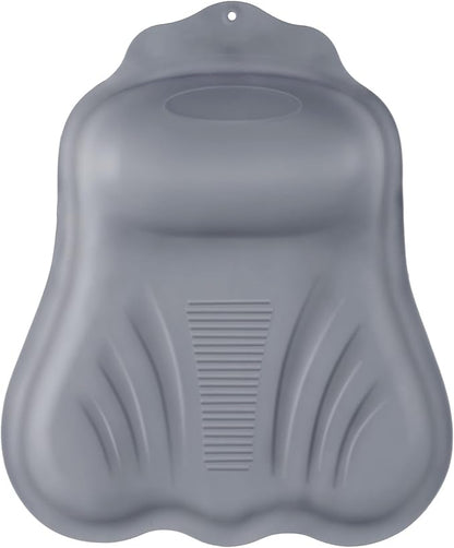 Goowin Bath Pillows for Tub, New Generation Skin-Friendly Silicone Bath Pillow, Luxury Bathtub Pillow for Head and Neck, Powerful Suction Tub Pillow for Bathtub with Inflatable Airbag (Grey)