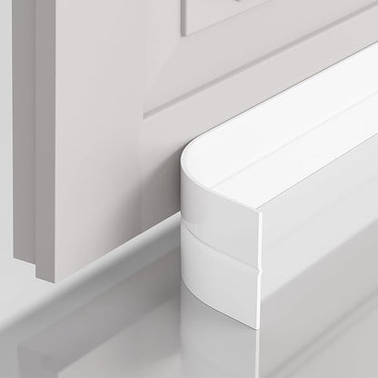 Door Seal Strip for Door Frame, 36ft Silicone Shower Glass Door Seal Strip, Door Gap Filler Bottom & Side Sealing Strip, 2 Inch Wide
