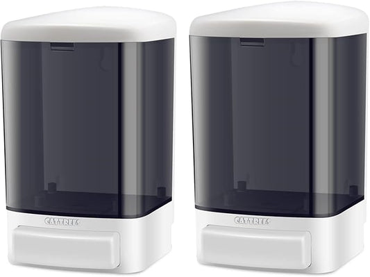 Manual Soap Dispenser, Commercial Soap Dispenser Wall Mounted for Bathroom Kitchen Hotel,Hand Sanitizer Dispenser Wall Mounted Liquid Gel -2 Pack Manual 1000ml/33oz
