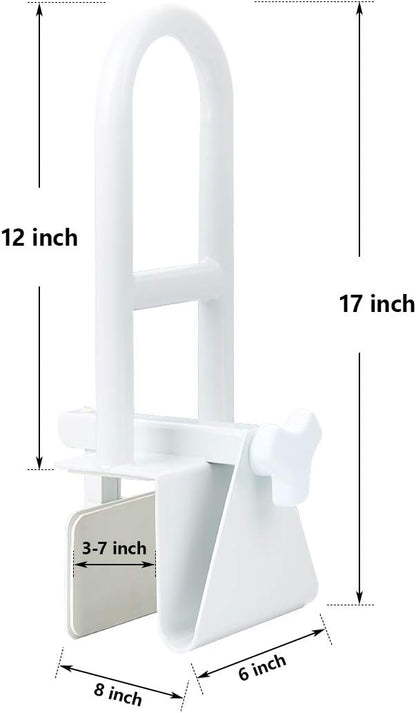 Butizone Bathtub Safety Rail, Medical Adjustable Tub Grab Bar Handle Clamp Safety Handrail Support for Seniors and Elderly