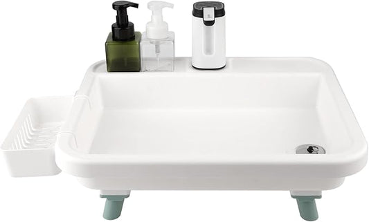 Portable Sink, Portable Hand Washing Station with Electronic Faucet, Easy Setup, Indoor and Outdoor Use, Ideal for Dishwashing, Camping Hygiene, Gardening and More
