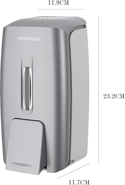interhasa! Soap Dispenser Wall Mount Refillable 28oz Hand Sanitizer Dispenser Commercial Hand Soap Dispenser for Bathroom Support Liquid Gel Soap