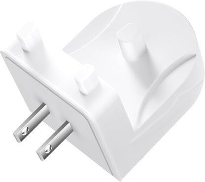 Teeteck Wall Charger for Braun Oral-B Electric Toothbrush, Electric Toothbrush Charger Model 3757 Wireless Charger Base-Waterproof & Portable- Ideal for Bathroom and Travel (Bright White, US)