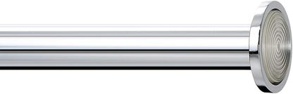 Ivilon Tension Curtain Rod - Spring Tension Rod for Windows or Shower, 24 to 36 Inch. Chrome