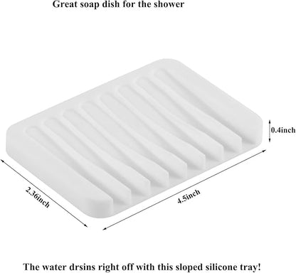 Natural Wooden Vanity Tray, Bathroom Decor Box, Wooden Bathroom Organizer for Toilet Tank and Counter Top, Slip- Resistant Cute Bathroom Decor ﻿ (White, 4.8"" W11.5 Lx1.2 H)