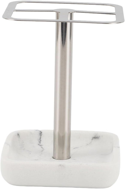Stainless Steel Toothbrush Holder,Toothbrush and Toothpaste Stand,Bathroom Toothbrush Storage Organizer Toothbrush Holders Shelf for Bathroom Vanity Countertops (Silver)