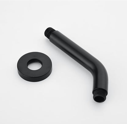2 Handle Shower Faucet Shower System Complete 2 in 1 Shower Combo Set with Handheld Showerhead Shower Trim Kit Wall Mounted Shower Fixtures Matte Black