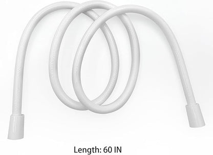 Replacement Shower Hose for RV Camper 6in Flexible & Kink-Free Heavy Duty PVC Lead-Free White