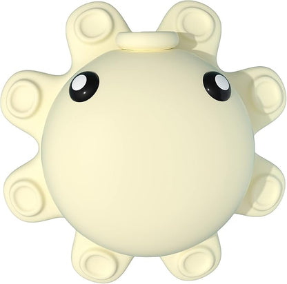 Bathtub Overflow Drain Cover Tub - tub Overflow Drain Cover, Soak Bath Overflow Drain Cover, Bathroom Spa Accessories, Adds Inches of Water for Deeper Bath (Silicone, Creamy-White)