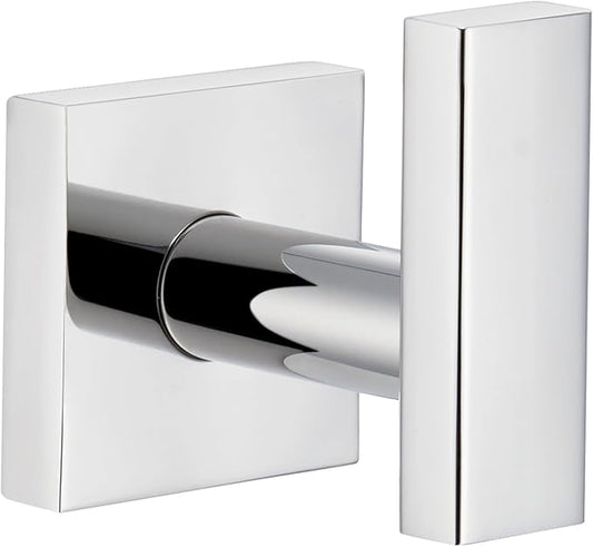 Angle Simple Towel Hook for Bathroom, SUS 304 Stainless Steel Robe Coat Hook, Hand Towel Holder Wall Mounted, Polished Chrome