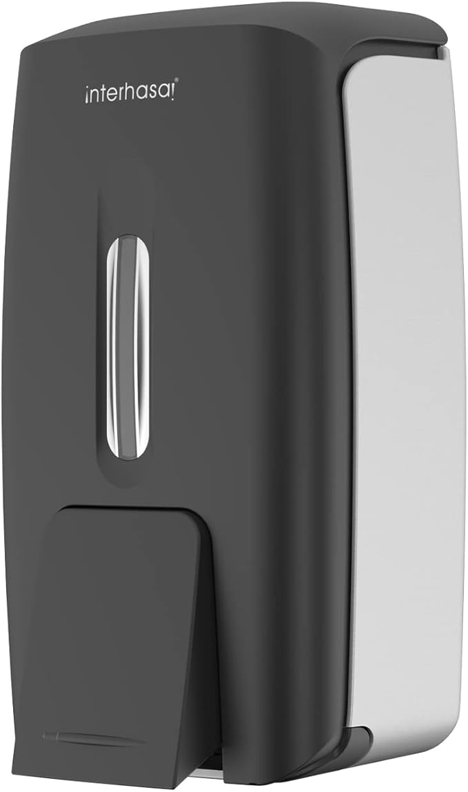 interhasa! Soap Dispenser Wall Mount Refillable 28oz Hand Sanitizer Dispenser Commercial Hand Soap Dispenser for Bathroom Support Liquid Gel Soap