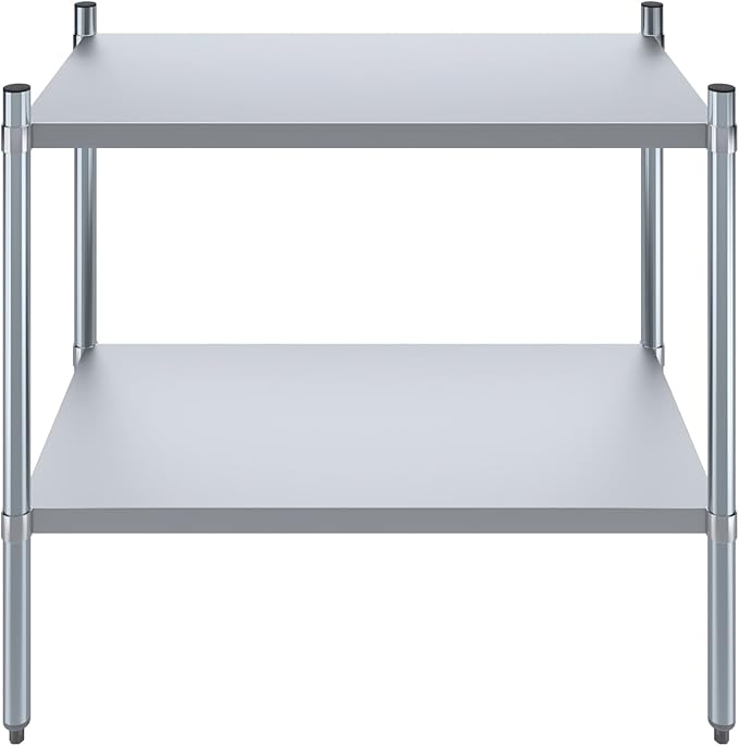 AmGood 2 Tier Galvanized Steel Dry Storage Unit. 24 in. x 43 in. x 38 in.