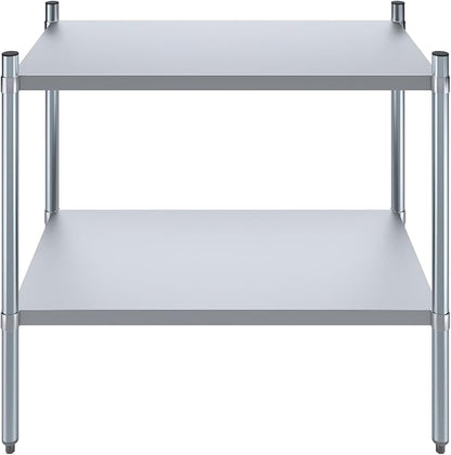 AmGood 2 Tier Galvanized Steel Dry Storage Unit. 24 in. x 43 in. x 38 in.
