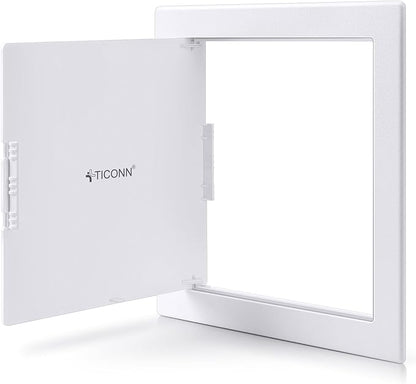 TICONN Access Panel for Drywall, 8 x 8 Inch ABS Plastic Wall Hole Cover Access Doors, Easy Install Plumbing Wall Panel for Drywall, Ceiling, Wiring and Cables