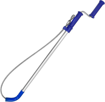 Toilet Snake Drain Clog Remover Tool, Closet Aauger Toilet Auger 6FT - Rust-Resistant with Non-Scratch Silicone Head, No Plumber Needed for Unclogging Toilets
