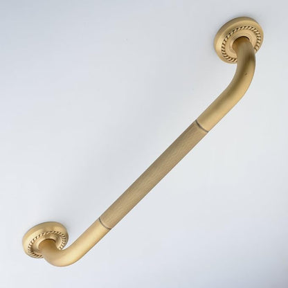 Shower Grab Bar, 17.7 inch Grab Bars for Bathtubs Showers Bathroom, Anti Slip Brass Shower Grabs for Seniors