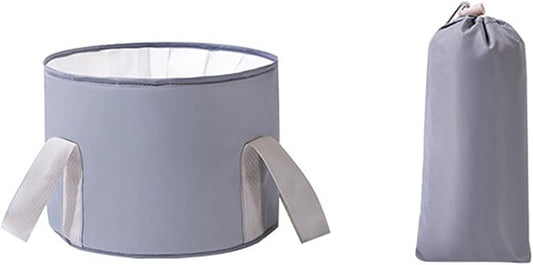 VALINK Collapsible Foot Bath Basin for Soaking Feet, Portable Foot Bath Tub Bag with Handles,travel washbasin for Travel Camping