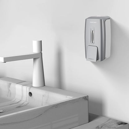 interhasa! Soap Dispenser Wall Mount Refillable 28oz Hand Sanitizer Dispenser Commercial Hand Soap Dispenser for Bathroom Support Liquid Gel Soap