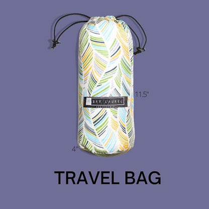 BAY LAUREL Turkish Beach Towel with Travel Bag 39 x 71 Quick Dry Sand Free Lightweight Large Oversized Towels Light - Pack of 4 (Pack of 4 - Dark Blue with Yellow Floral)