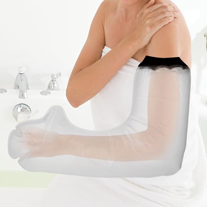 Cast Covers for Shower Arm, Waterproof Cast Cover, Cast Cover for Swimming, Cast Protector for Show Adult, Elbow, Hand, Elbow, Upper Arm (Diameter - 7.9") Extra Long