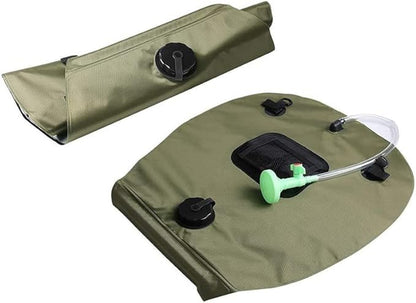 Solar Shower Bag 5 gallons 20L Solar Heating Camping Bath Bag, Large Capacity Water Storage Bath, Removable Hose,On Off Switchable Shower Head for Traveling Beach Swimming, Hiking