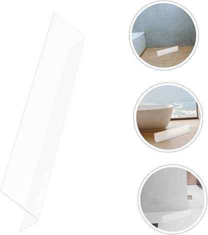 2pcs Clear Bathtub Splash Guard Splash Protector Water Guard for Shower and Tub Corners and Oil Resistant Bathroom Water Barrier for Dry and Clean Spaces