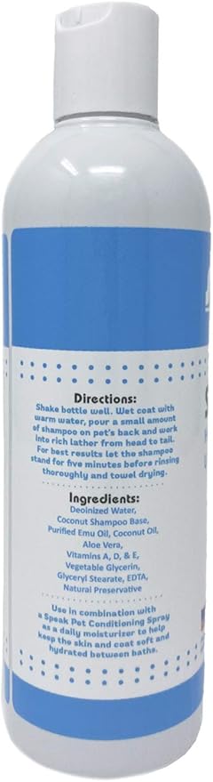 Natural Dog Shampoo, Hypoallergenic Unscented, 17oz