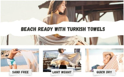 Bazaar Anatolia Turkish Beach Towel – 100% Cotton, Quick Dry, Sand Free Decor Towel for Bathroom and Camping – Oversized 71x39 Inches – Arpa Purple