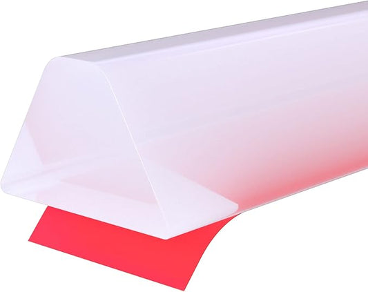 39 Inch Collapsible Shower Water Dam, Shower Threshold Water Dam Shower Barrier, Dry and Wet Separation Door Dam Water Stopper Kitchen Shower Threshold Silicon Water Blocker(Mini Trapezoid)
